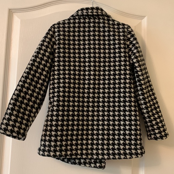 Nicole Miller girls fleece houndstooth coat size xxs (2/3) - Picture 4 of 6